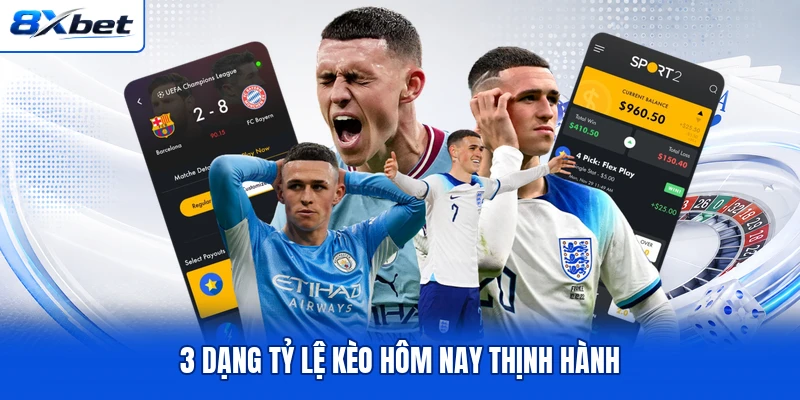 3 dạng tỷ lệ kèo hôm nay thịnh hành